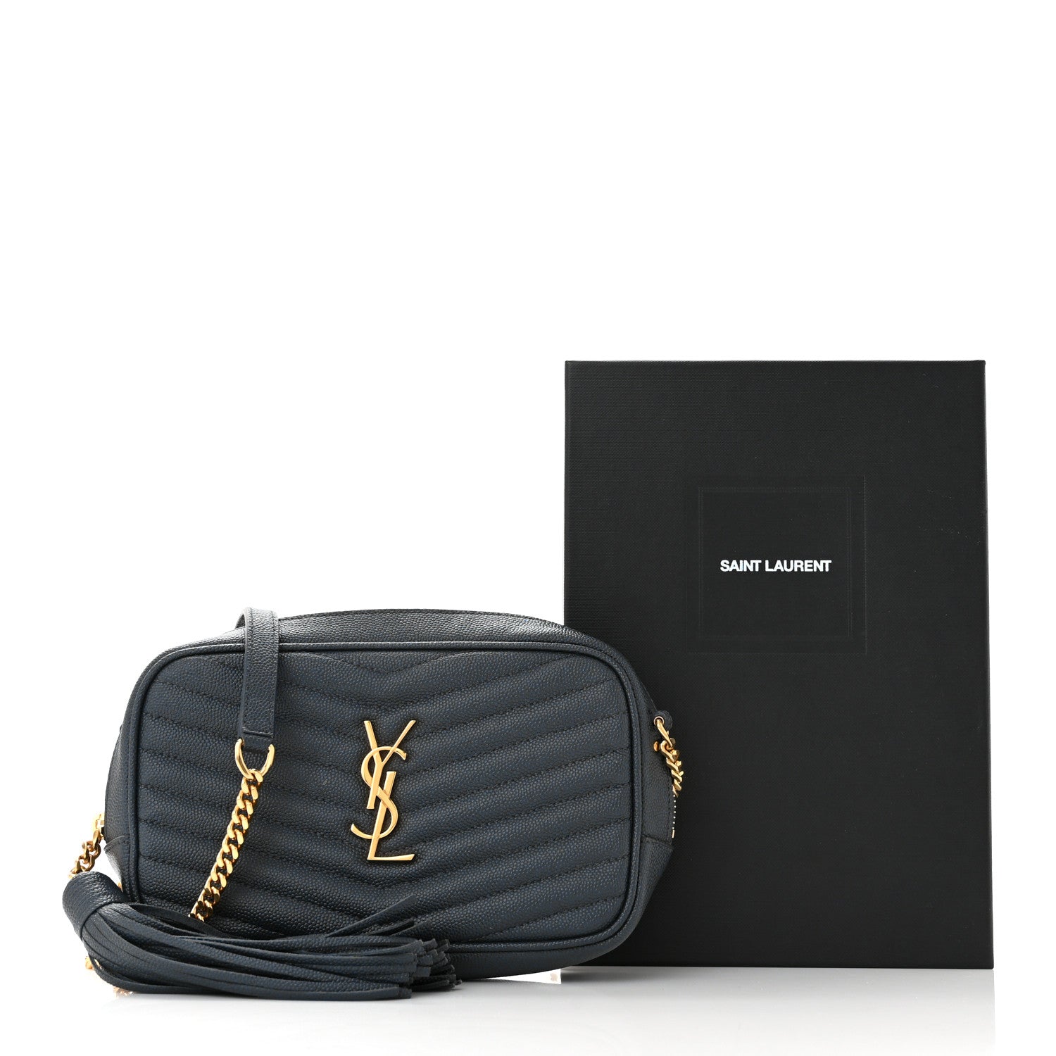 Saint Laurent Grain De Poudre Matelasse Monogram Mini Lou Camera Bag Faggio 11 of 11