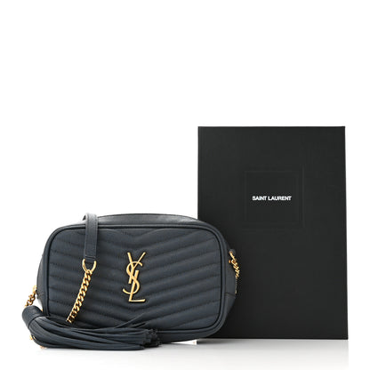 Saint Laurent Grain De Poudre Matelasse Monogram Mini Lou Camera Bag Faggio 11 of 11