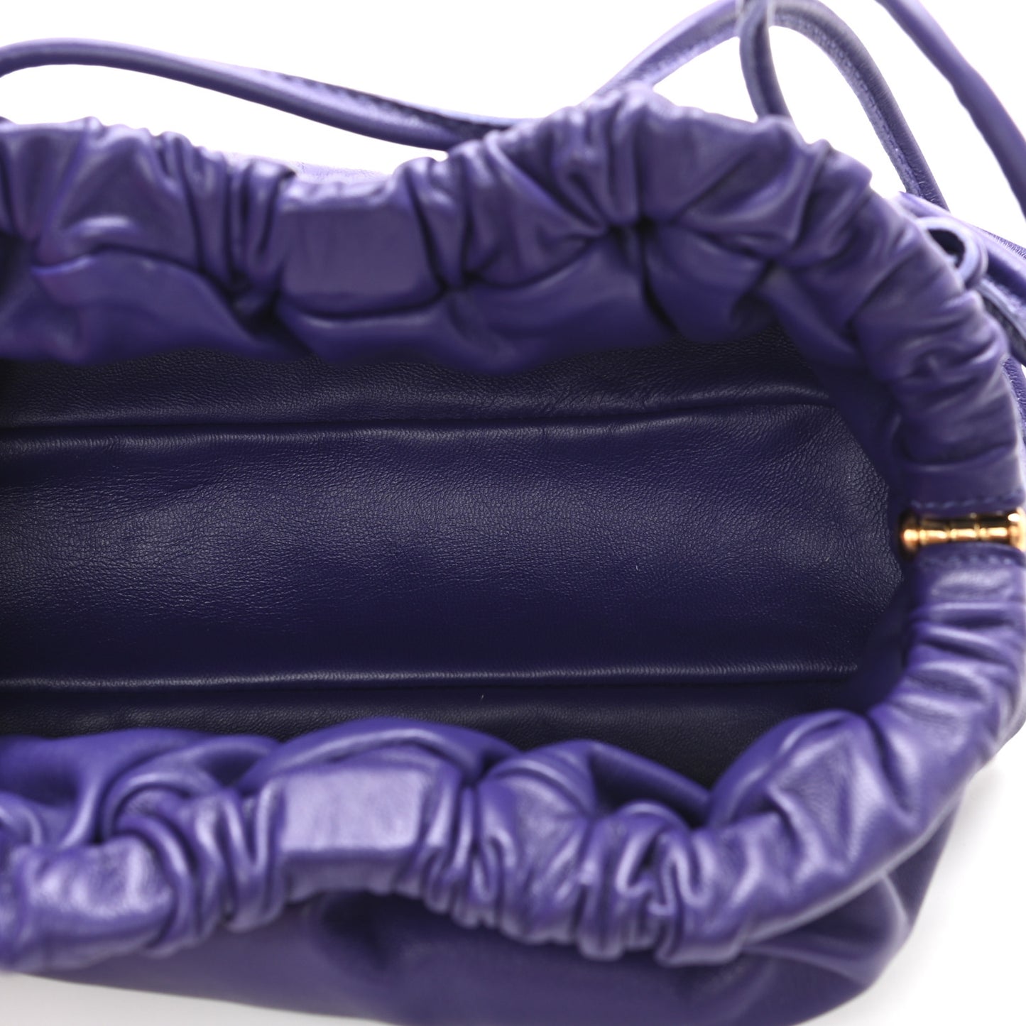 Lambskin Mini Cloud Clutch Viola