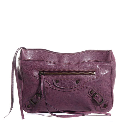 Balenciaga Agneau Trousse Maquillage Makeup Clutch Bag Murier 1 of 11
