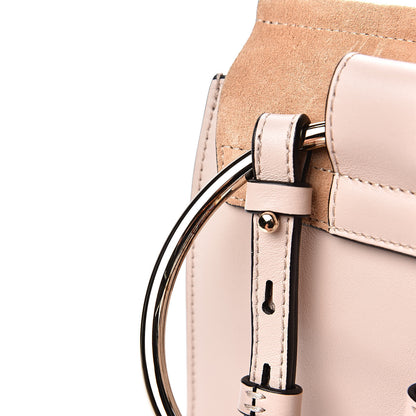 Chloe Suede Calfskin Mini Faye Bracelet Bag Cement Pink 8 of 8