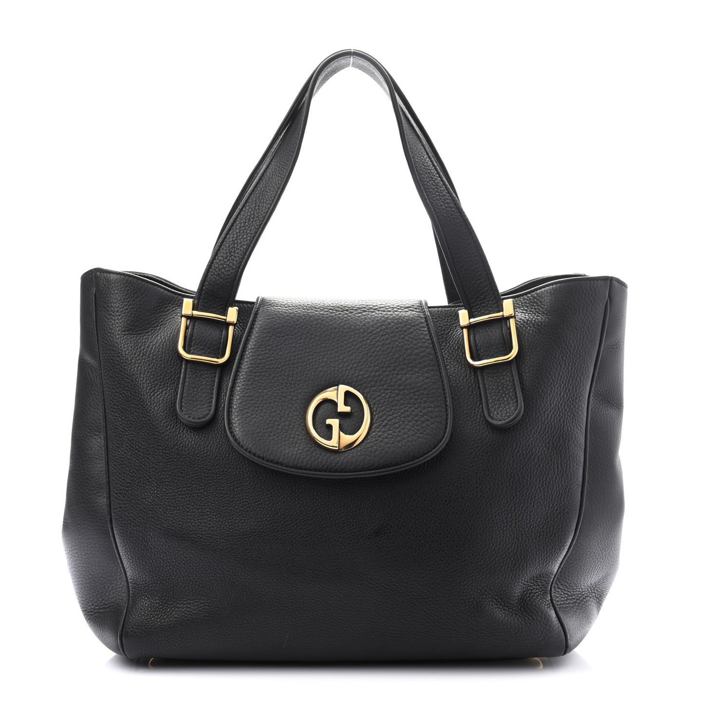 Pebbled Calfskin Medium 1973 Tote Black