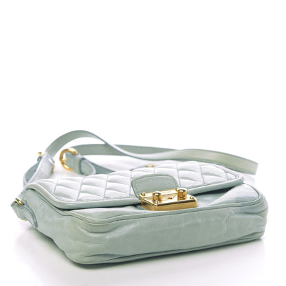 Miu Miu Vitello Shine Trapu Crossbody Bag Astrale 4 of 15