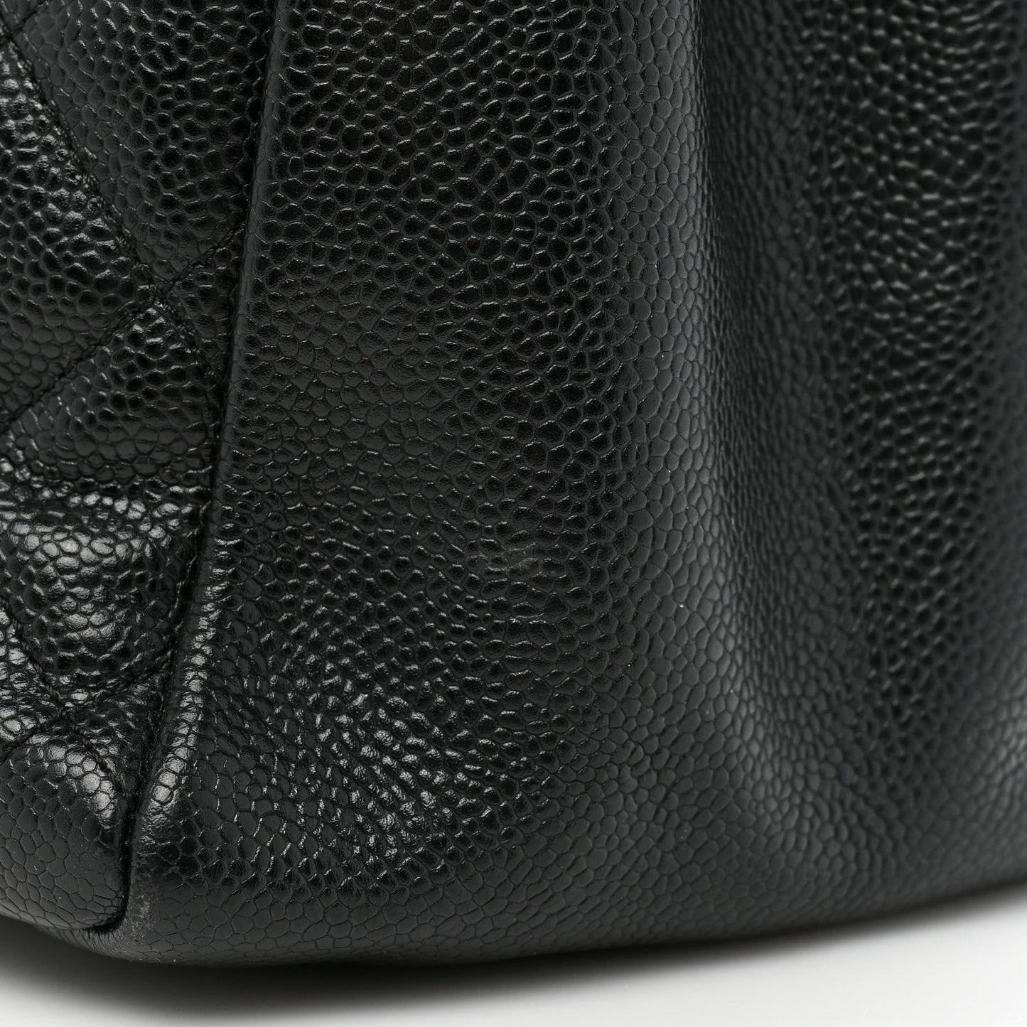 Caviar Quilted Grand Shopping Tote GST Black