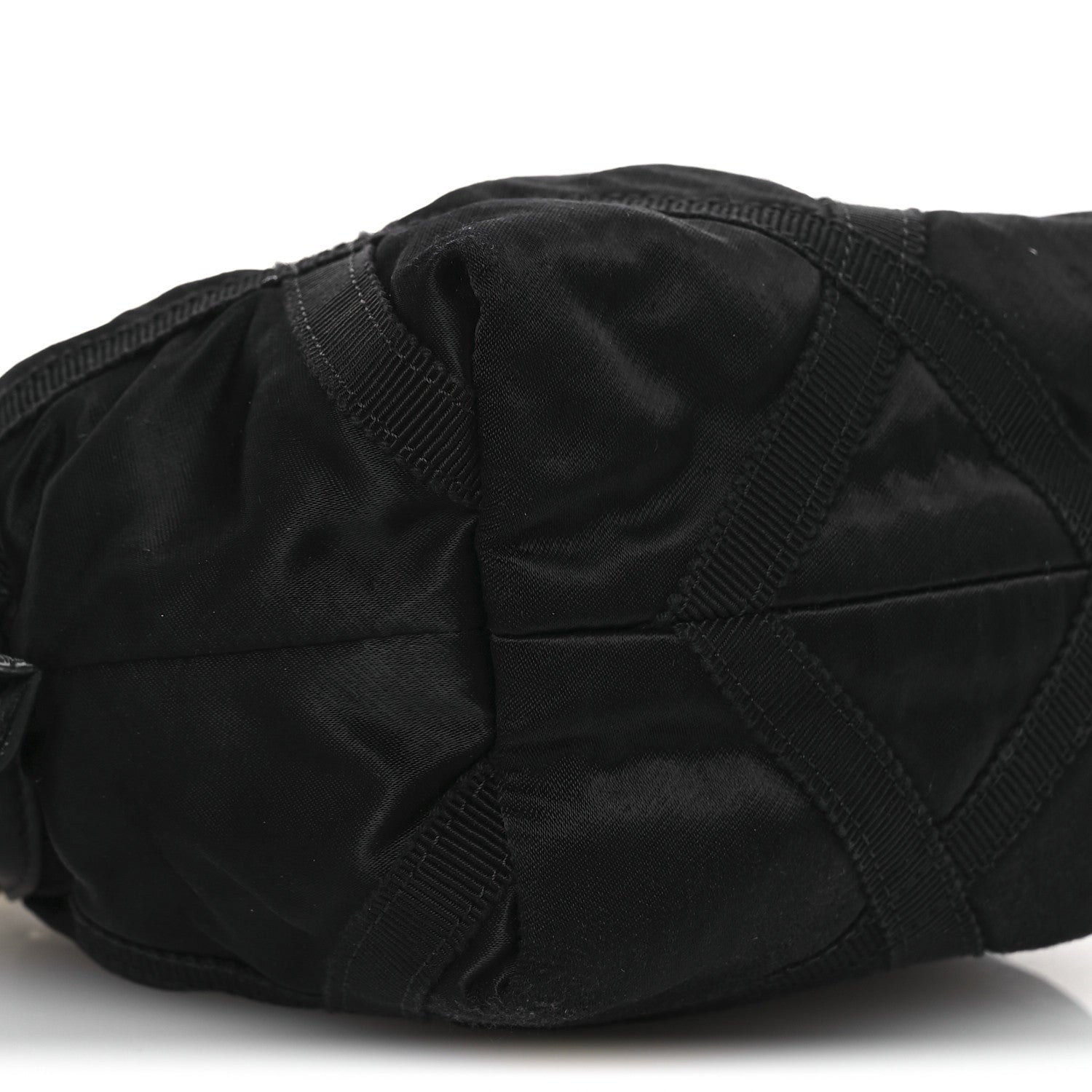 Chanel Nylon Grosgrain Quilted Lifestyle Clutch With Chain Black 9 of 11