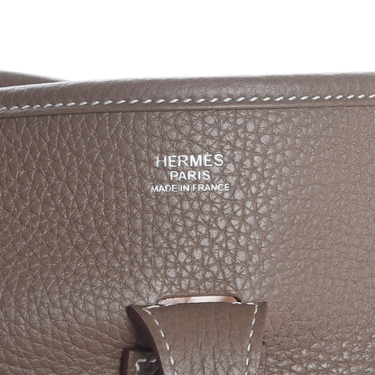 Hermes Taurillon Clemence Evelyne III PM Etoupe 5 of 7