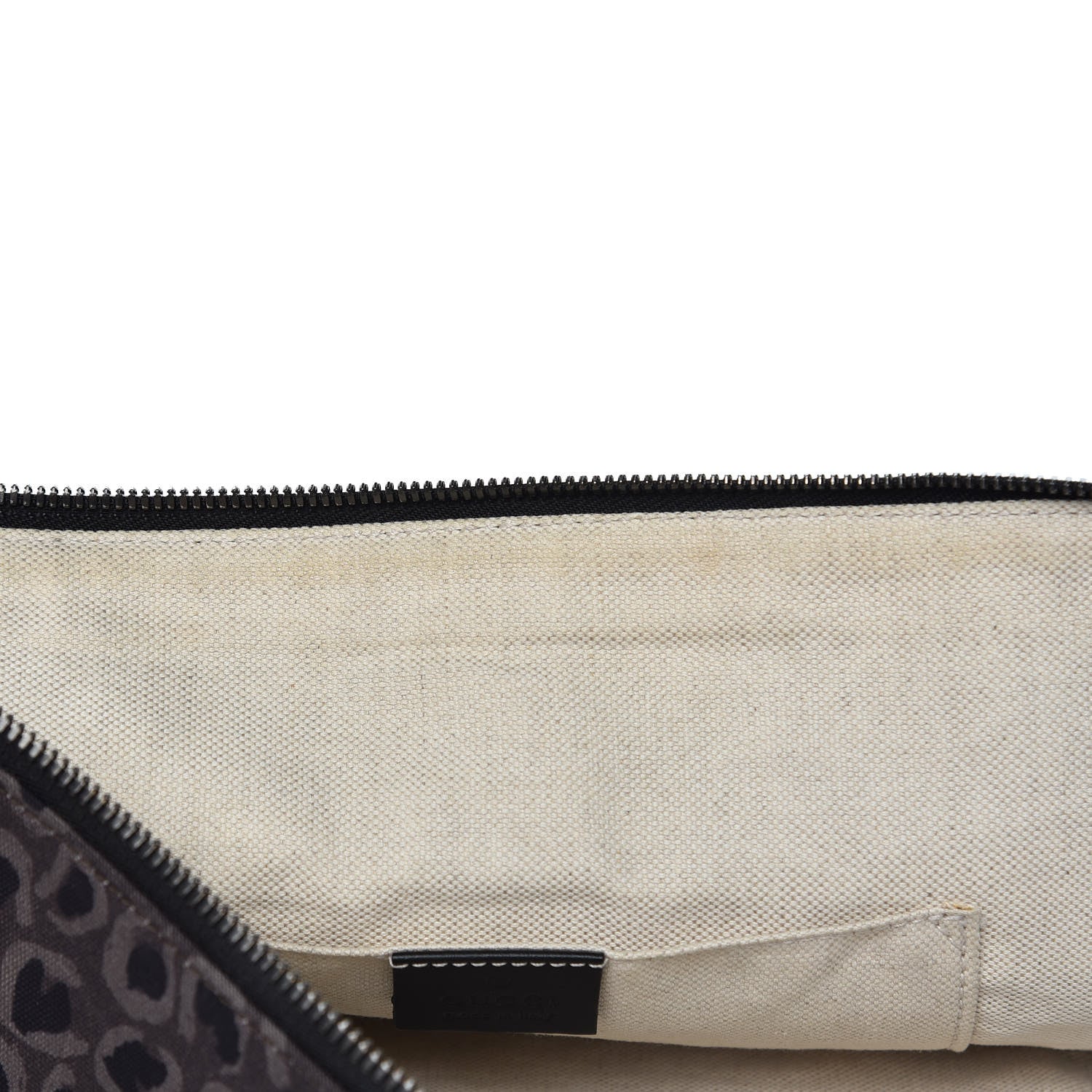 Gucci Canvas Animal Print Document Case Brown 10 of 14
