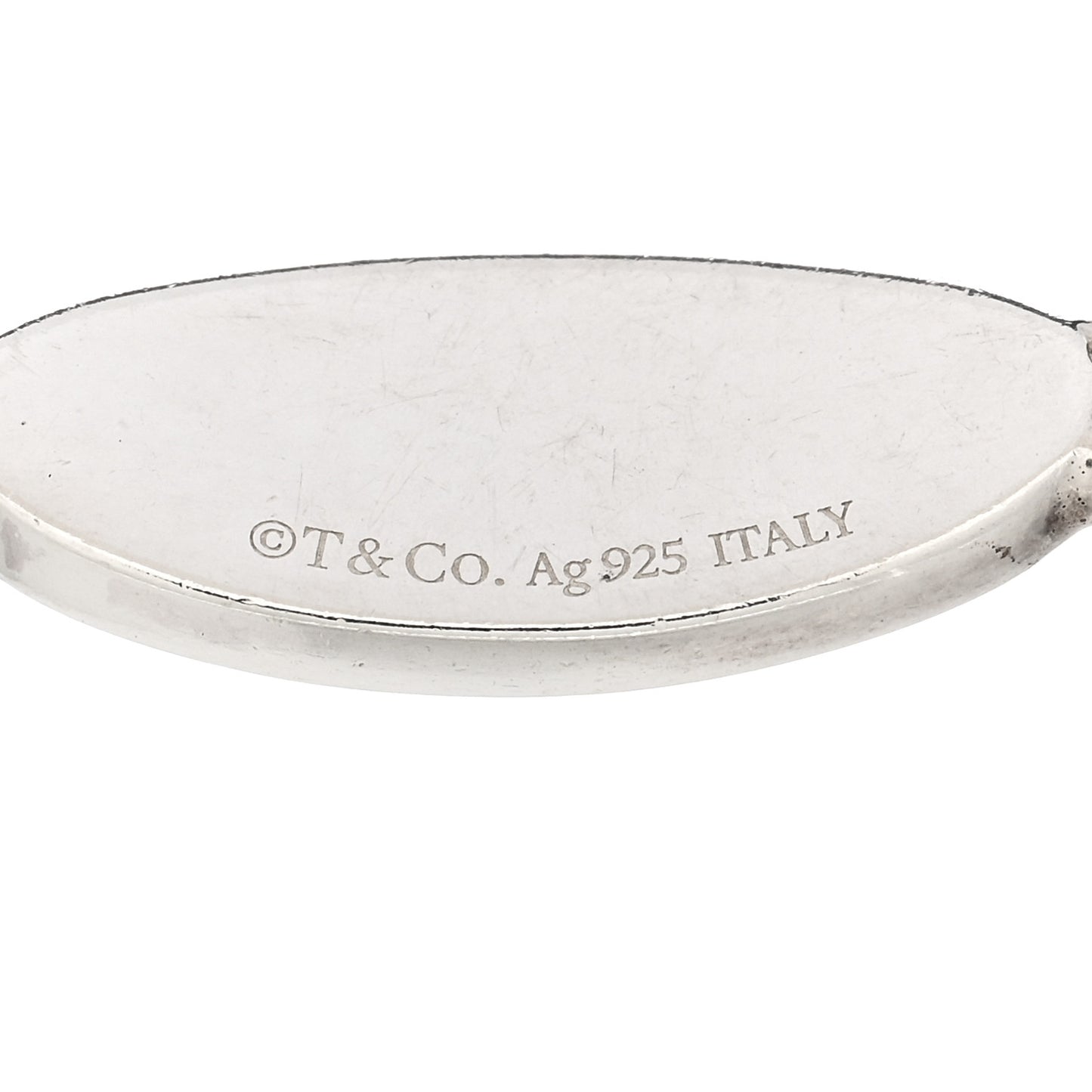 Sterling Silver Diamond Return To Tiffany Oval ID Bracelet