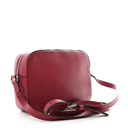 Gucci Pebbled Calfskin Studded Small Soho Disco Bag Soft Burgundy 3 of 12