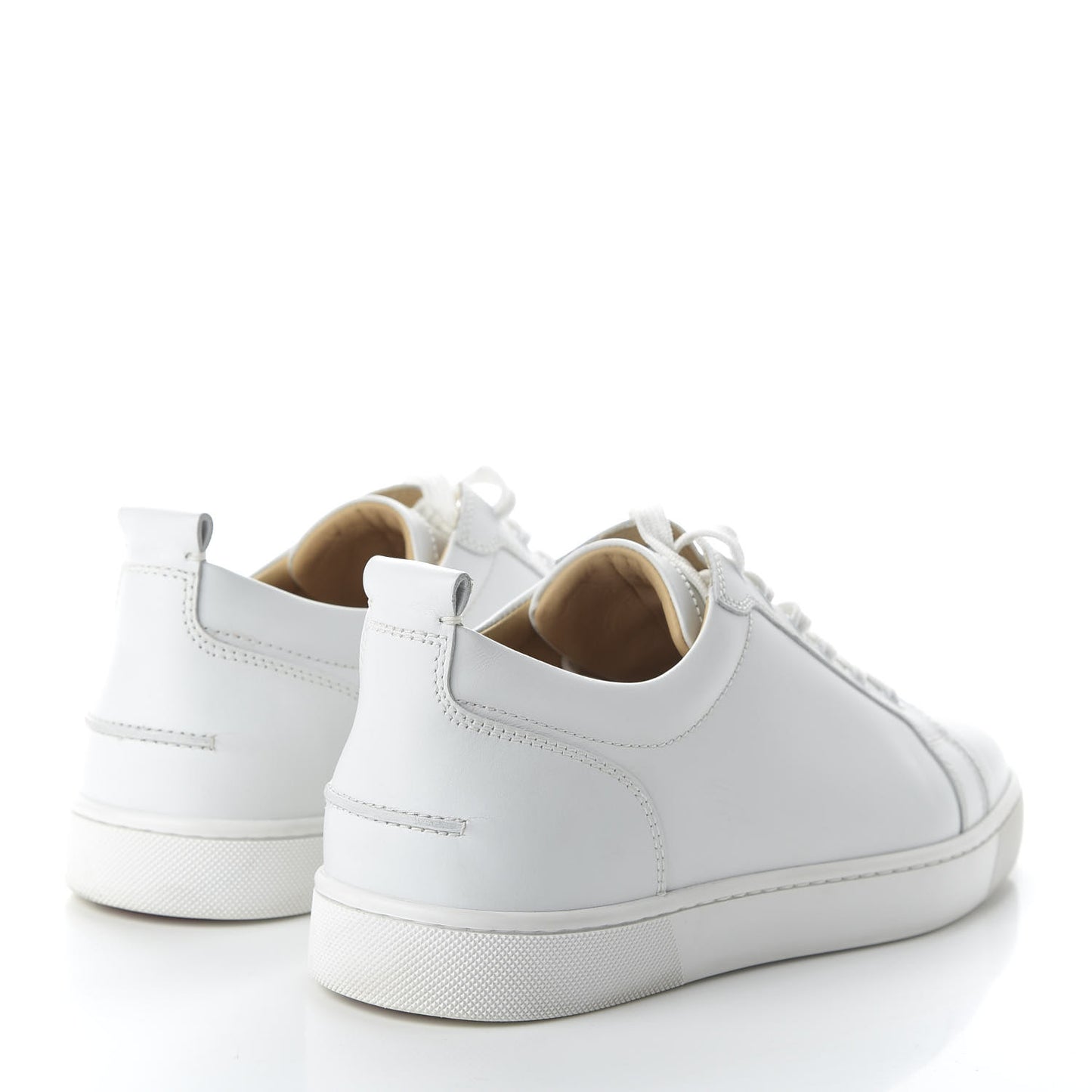 Calfskin Mens Louis Junior Flat Sneakers 42 White