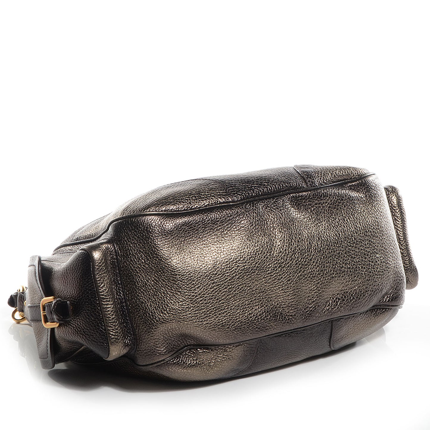 Vitello Daino Side Pocket Hobo Silver