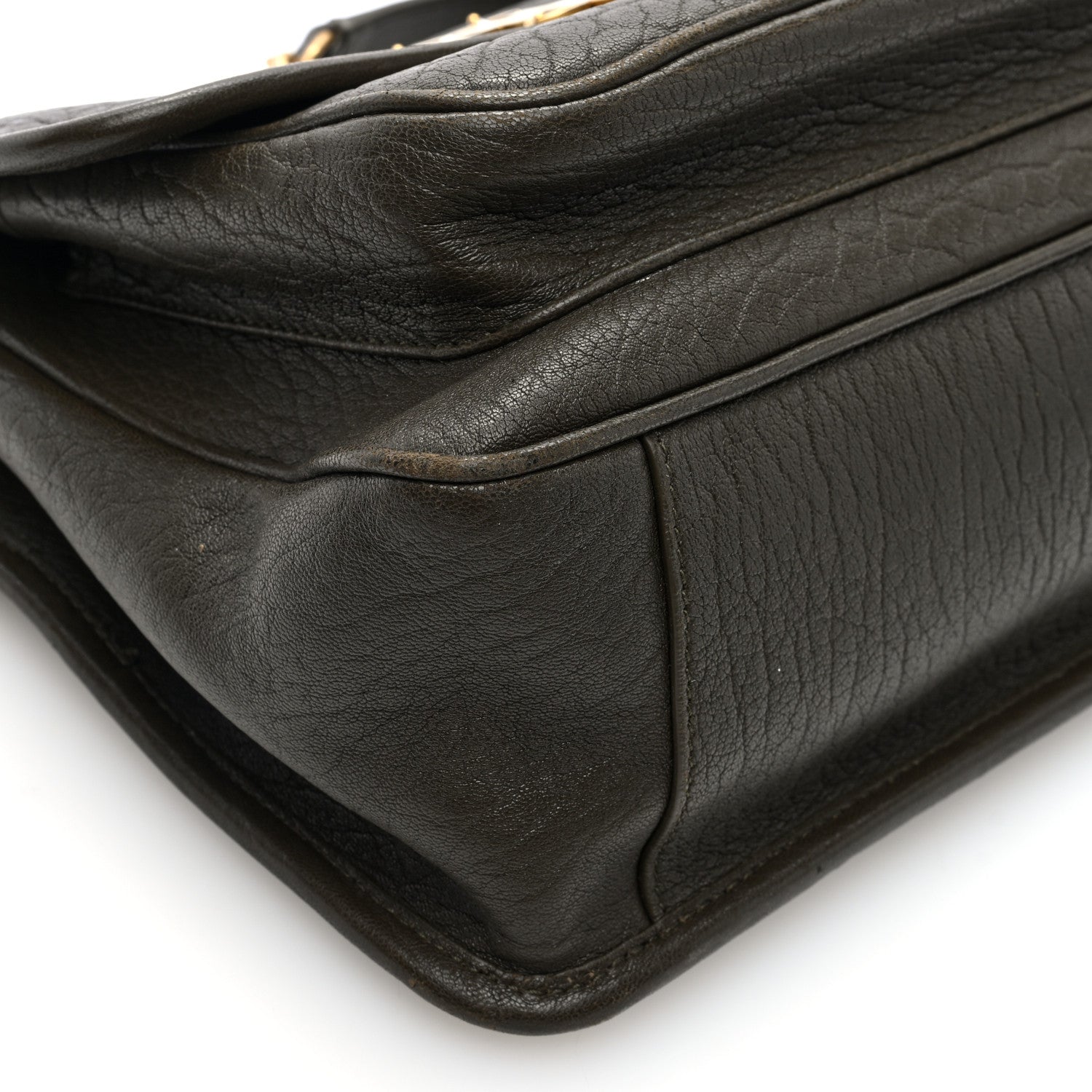 Saint Laurent Grained Lambskin Monogram Medium Niki Chain Satchel Light Musk 8 of 9