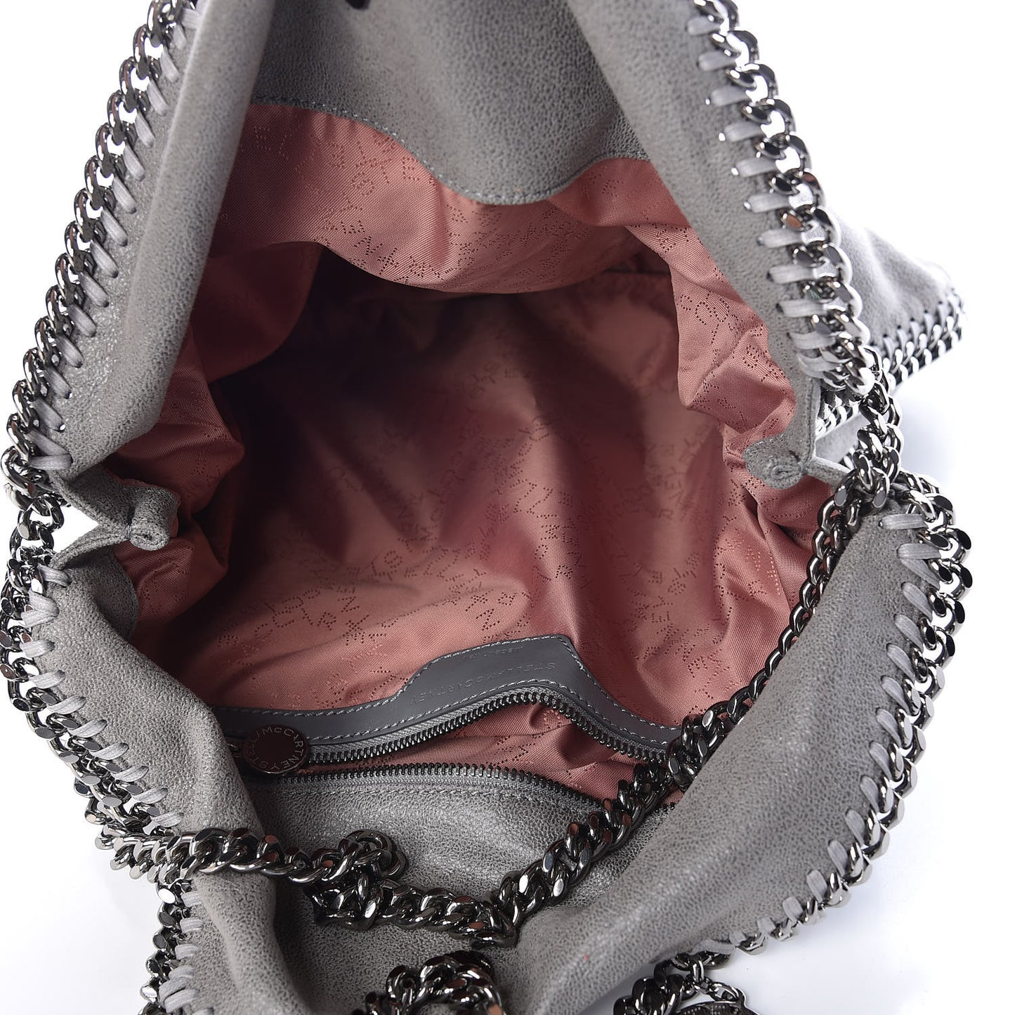Shaggy Deer Falabella Fold Over Tote Grey