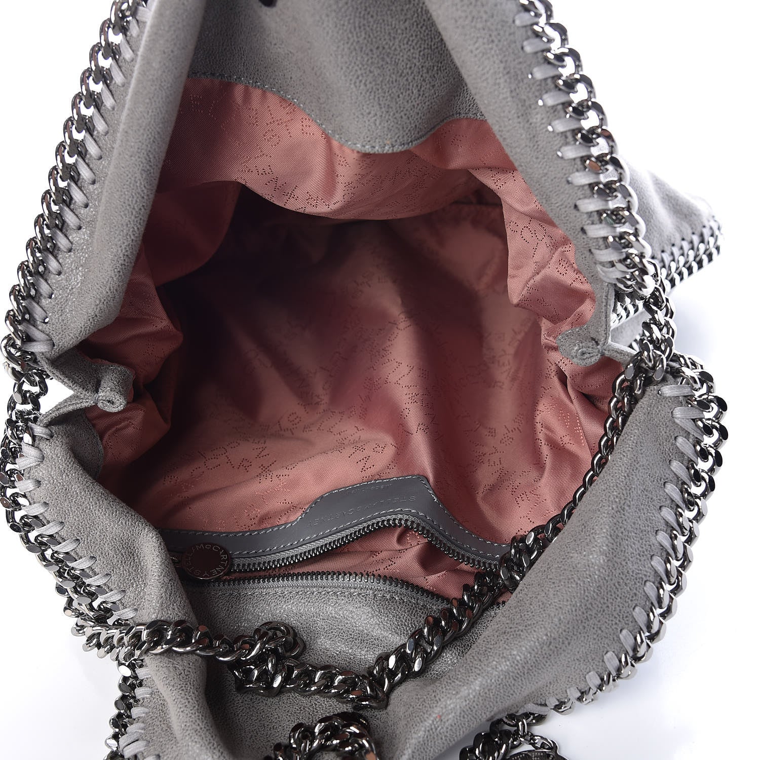Stella McCartney Shaggy Deer Falabella Fold Over Tote Grey 8 of 9