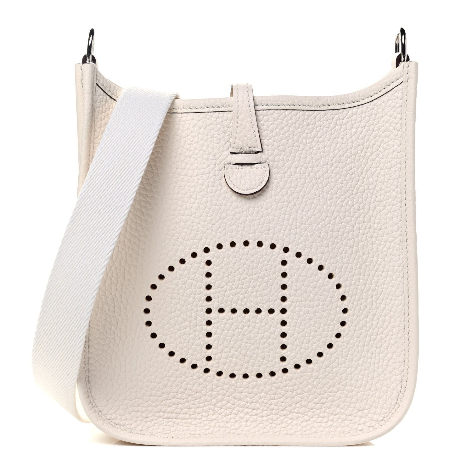 Hermes Taurillon Clemence Amazone Evelyne TPM Nata Craie 1 of 4