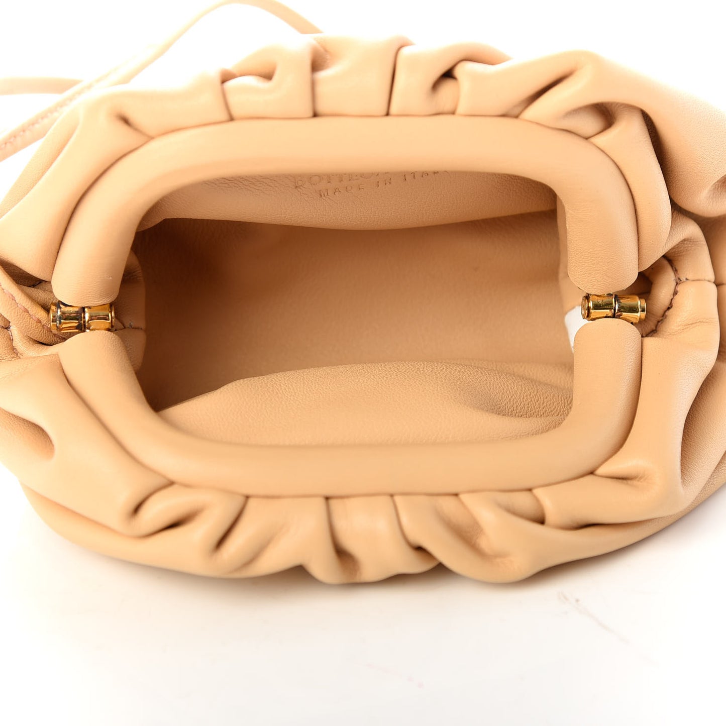 Butter Calfskin Coin Purse Almond
