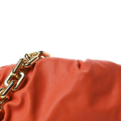 Bottega Veneta Calfskin The Pouch Chain Orange 10 of 10