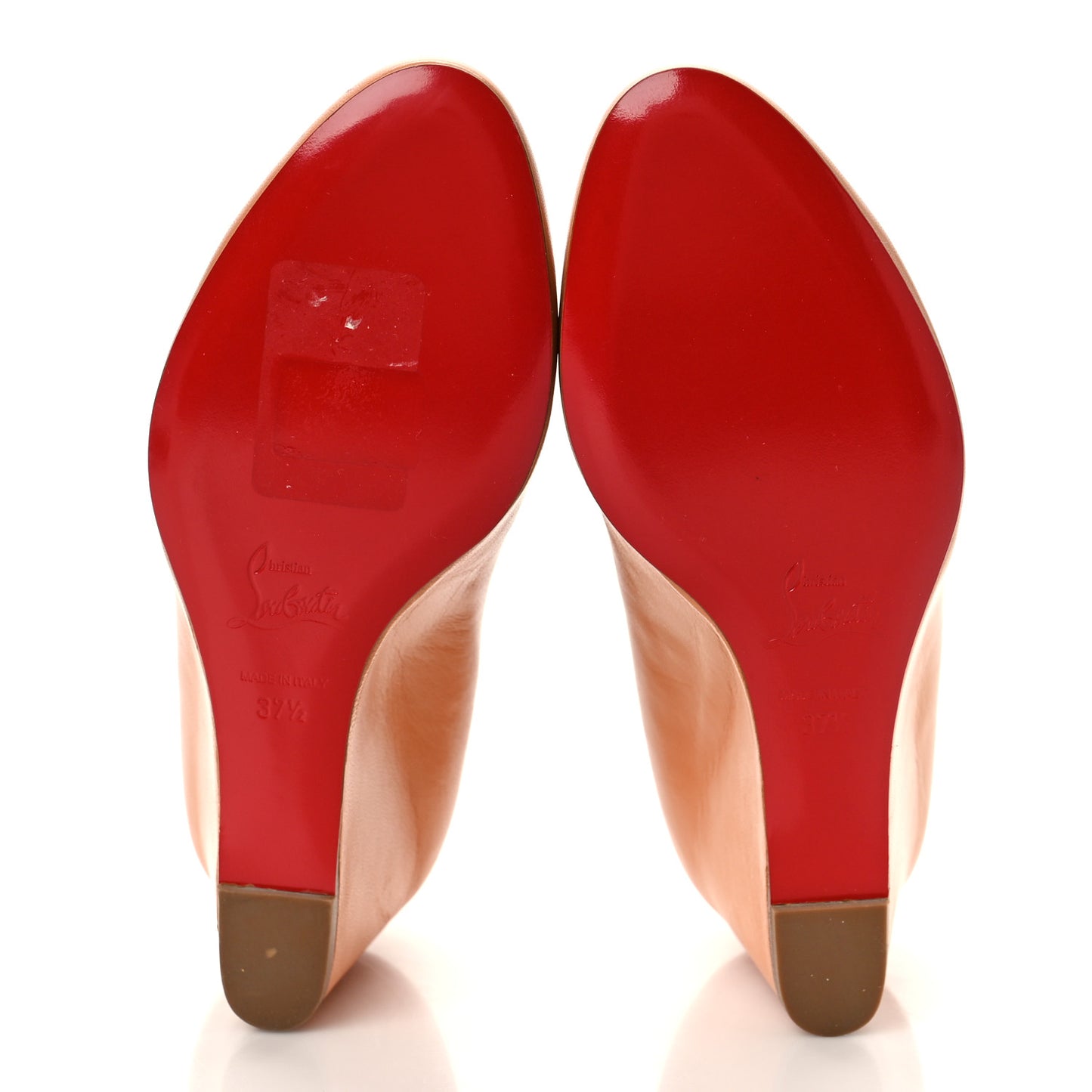 Nappa Wedges 37.5 Nude