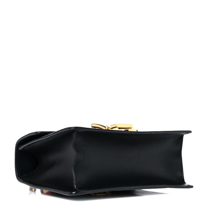 Gucci Calfskin Mini Sylvie Chain Shoulder Bag Black 4 of 12