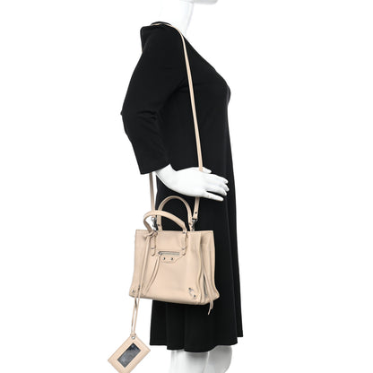 Balenciaga Calfskin Papier Mini A4 Zip Around Tote Light Beige 2 of 13