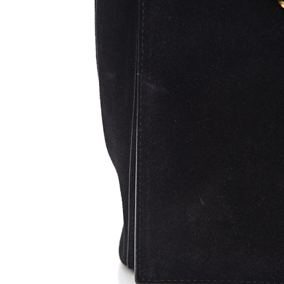 Saint Laurent Smooth Calfskin Suede Medium Reversible Monogram Kate Satchel Black 9 of 11
