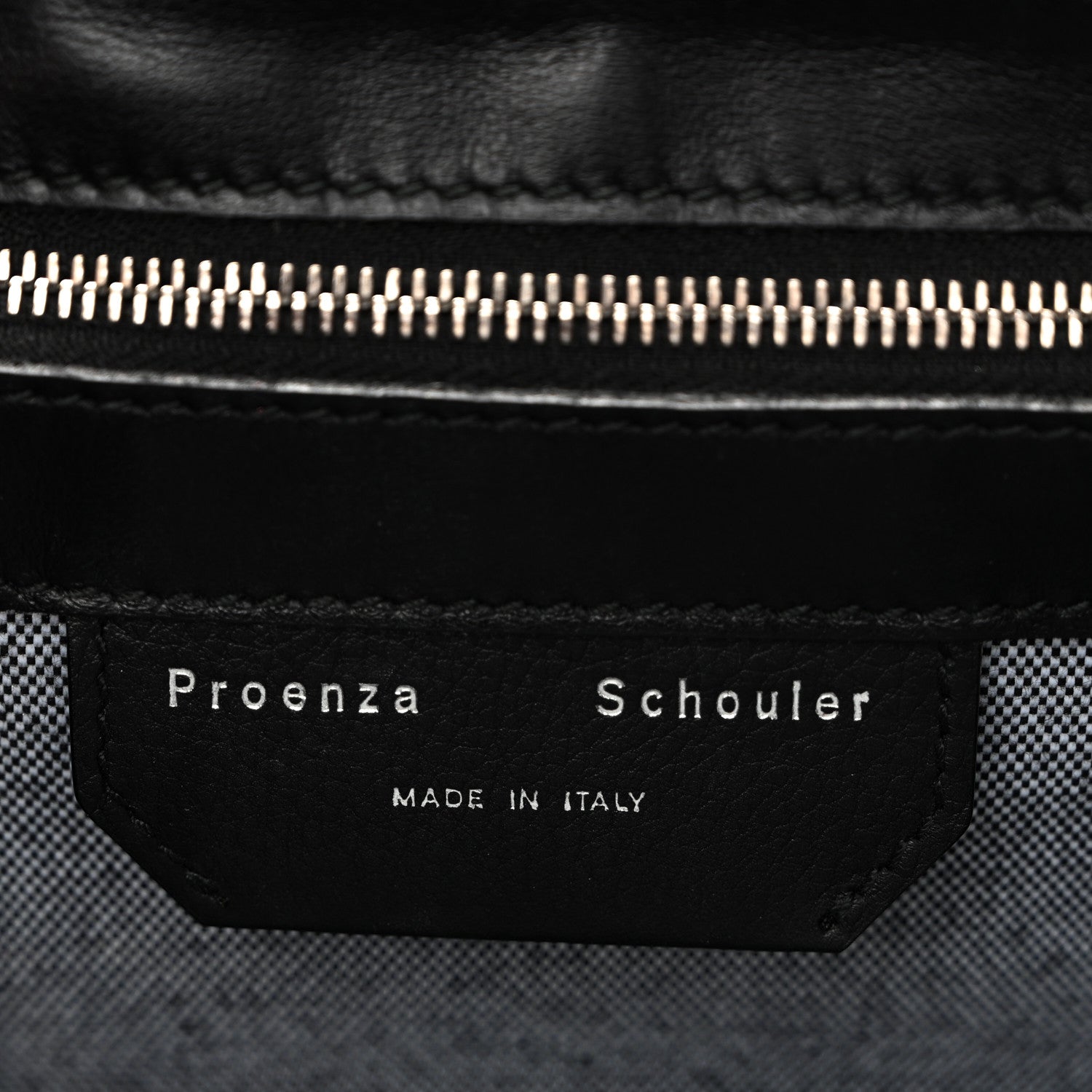 Proenza Schouler Soft Grainy Calfskin Medium PS1 Satchel Black 6 of 9