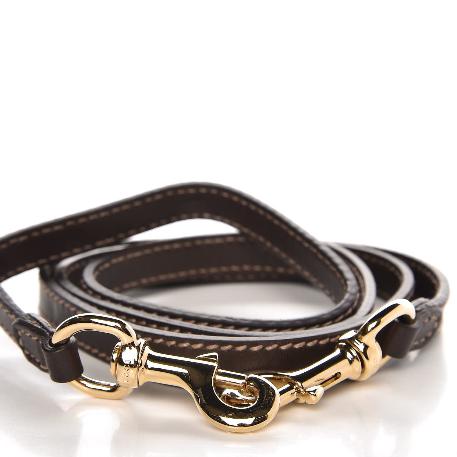 Gucci Calfskin 12mm Shoulder Strap Brown 3 of 3