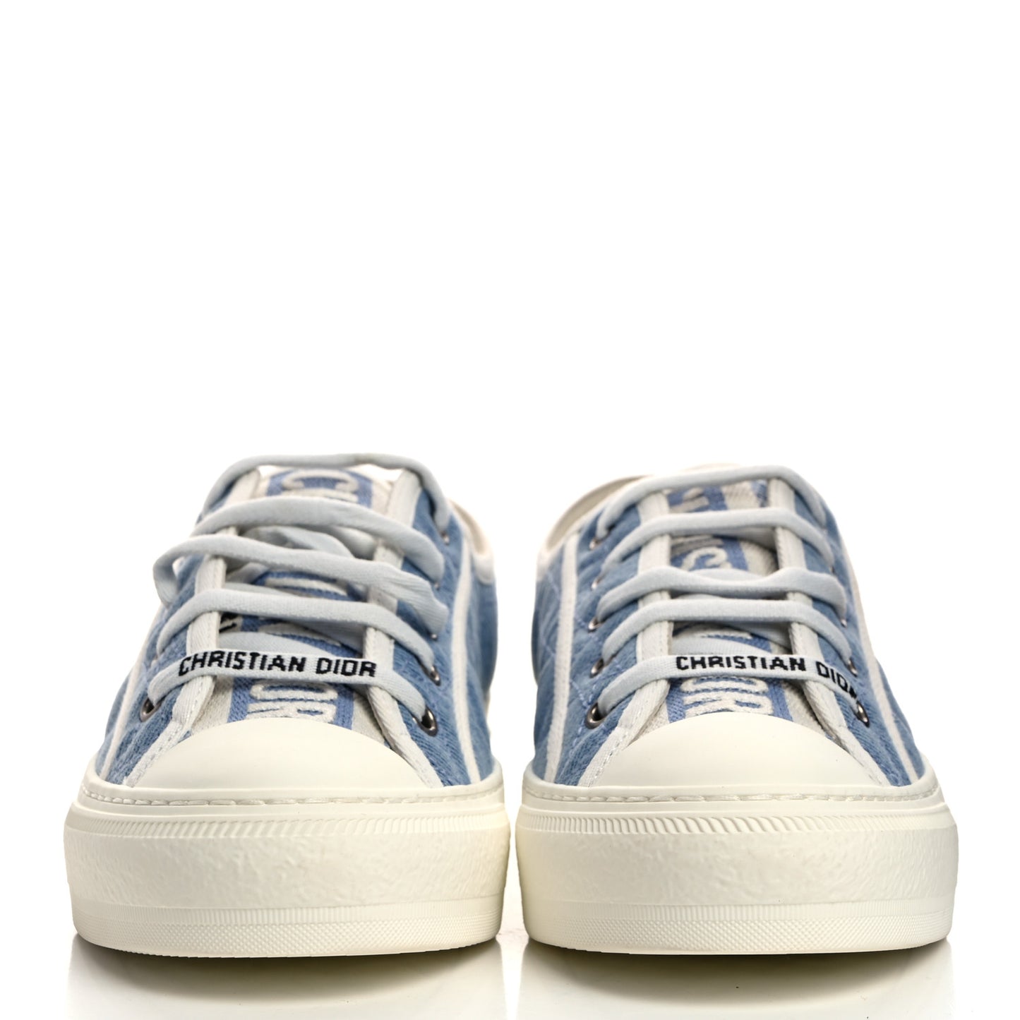 Denim Cannage Walk'N'Dior Low Top Sneakers 37 Dynamic Blue