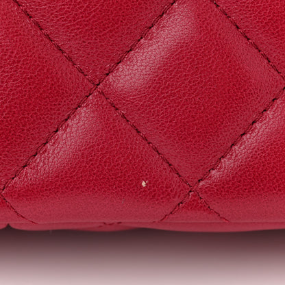 Chanel Lambskin Quilted Small Flap Bag Dark Red 11 of 12
