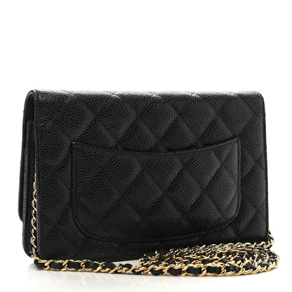 Chanel Caviar Quilted Wallet On Chain WOC Black 3 of 13