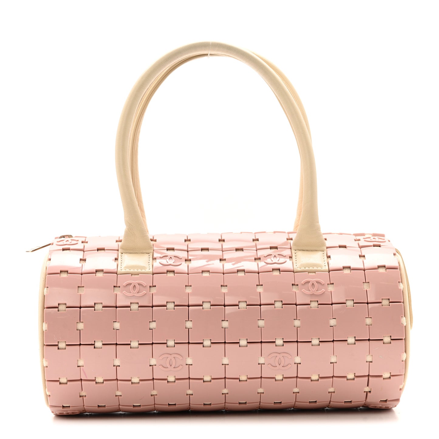 Lambskin Resin Tile Bowler Pink