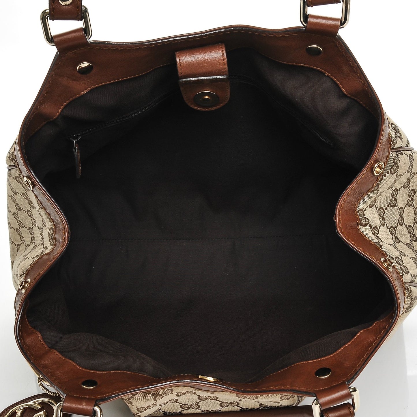 Monogram Medium Sukey Tote Brown