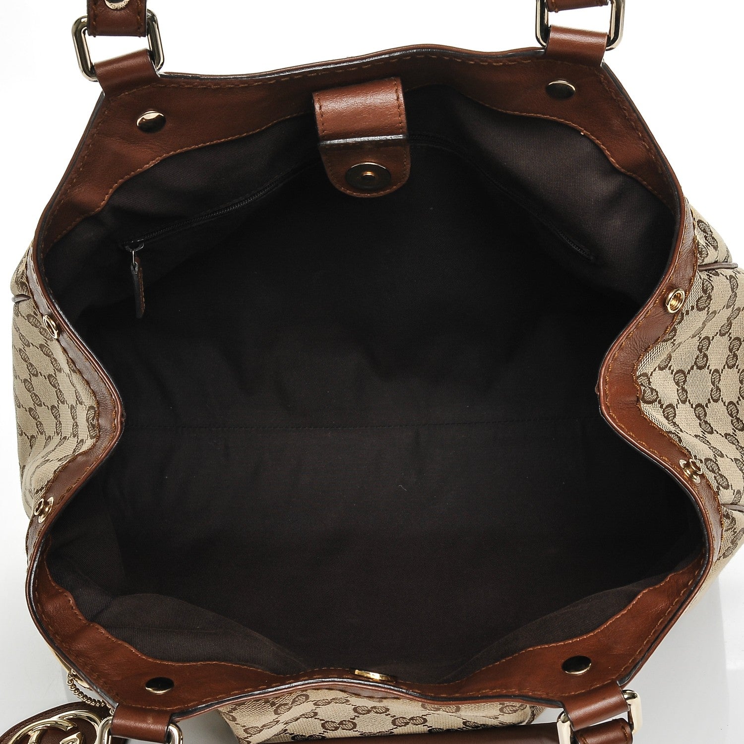 Gucci Monogram Medium Sukey Tote Brown 6 of 6