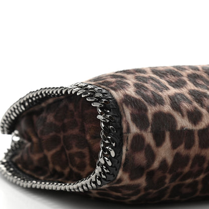 Stella McCartney Faux Calf Hair Leopard Print Small Falabella Tote Brown 8 of 9