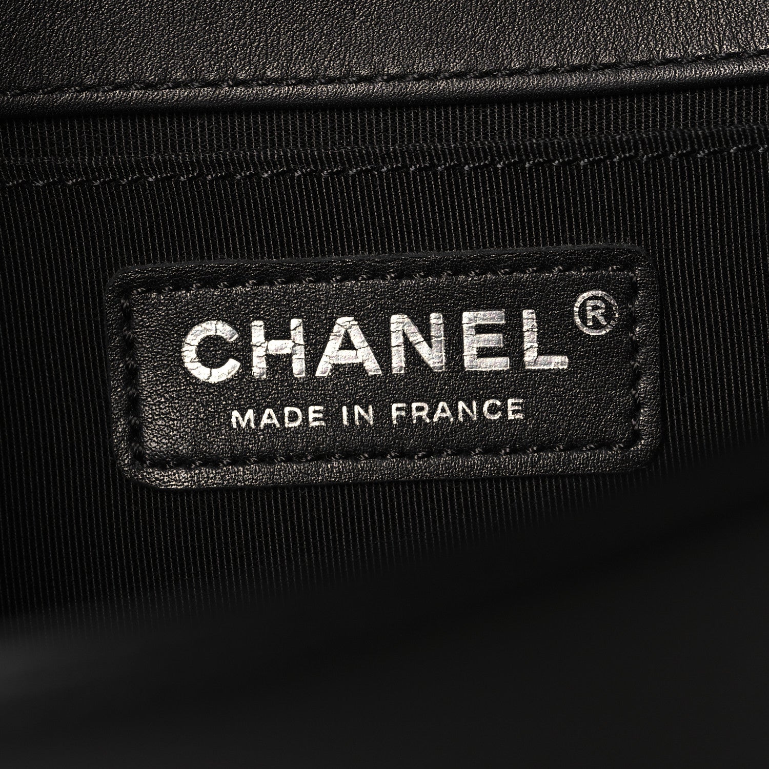 Chanel Lambskin Chevron Quilted Medium Boy Flap Black 6 of 10