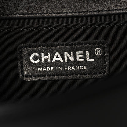 Chanel Lambskin Chevron Quilted Medium Boy Flap Black 6 of 10