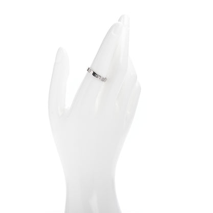 Cartier 18K White Gold 3.5mm LOVE Wedding Band Ring 56 7.5 2 of 4