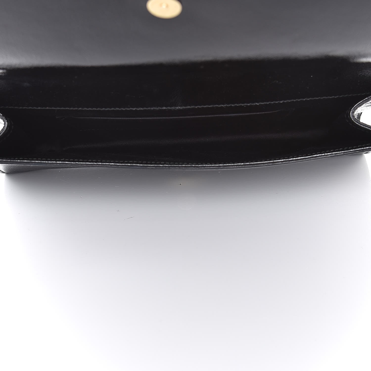 Saint Laurent Textured Patent Monogram Large Belle De Jour Clutch Black 5 of 9