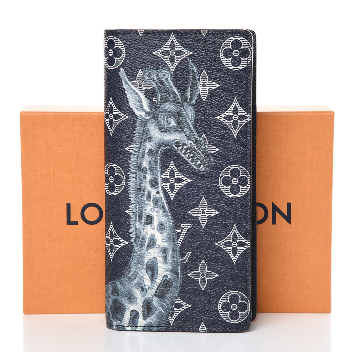 Savane Monogram Chapman Giraffe Brazza Wallet Encre