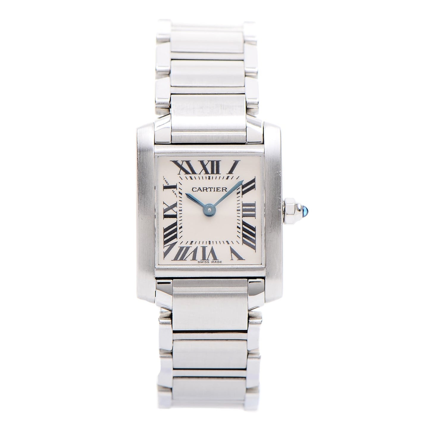 Stainless Steel 20mm Tank Francaise Quartz Watch