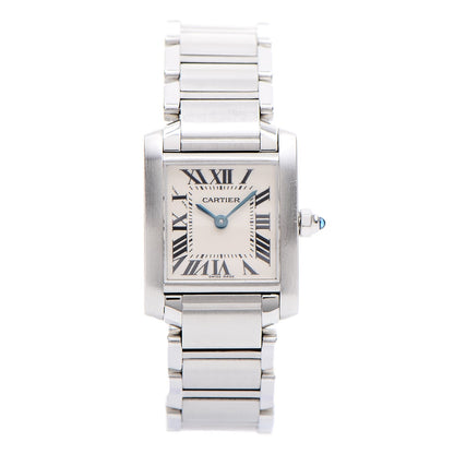 Cartier Stainless Steel 20mm Tank Francaise Quartz Watch 1 of 6