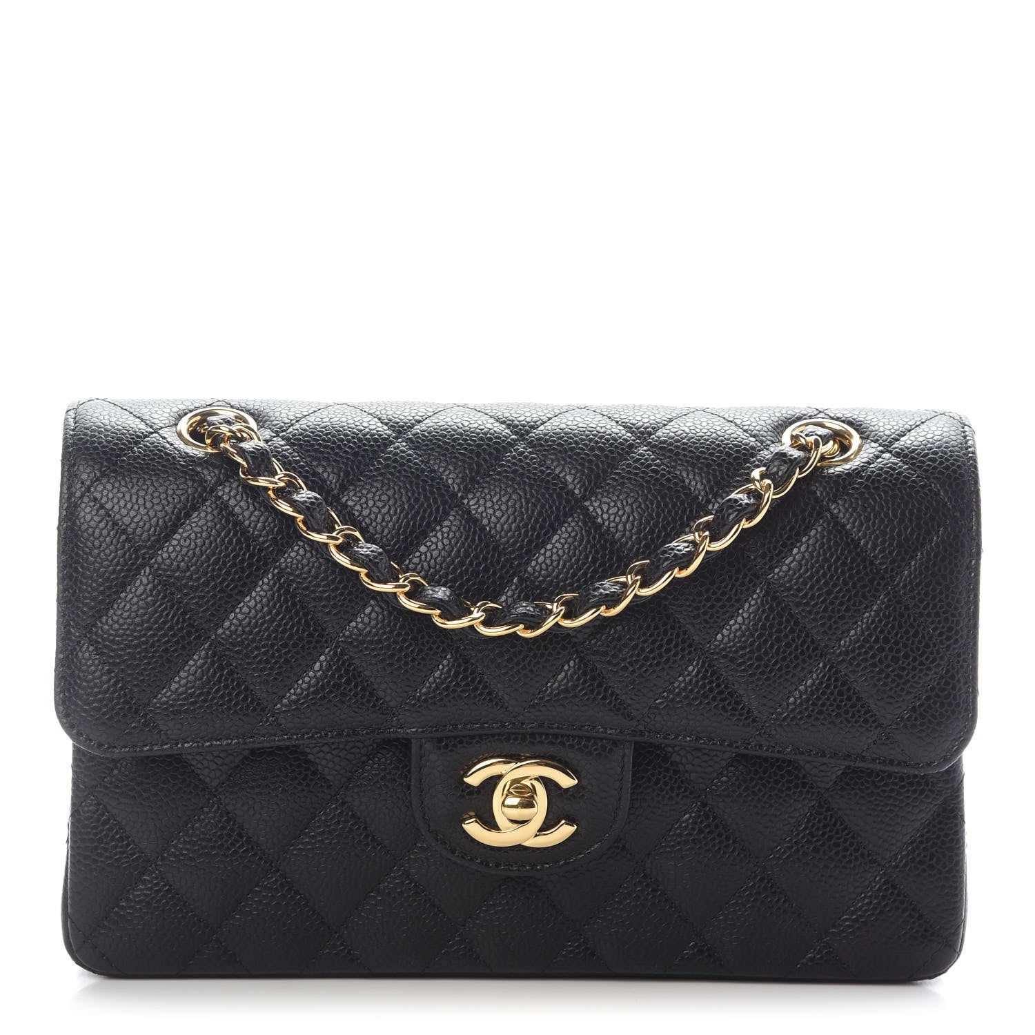Chanel Caviar Quilted Small Double Flap Black 1 of 9