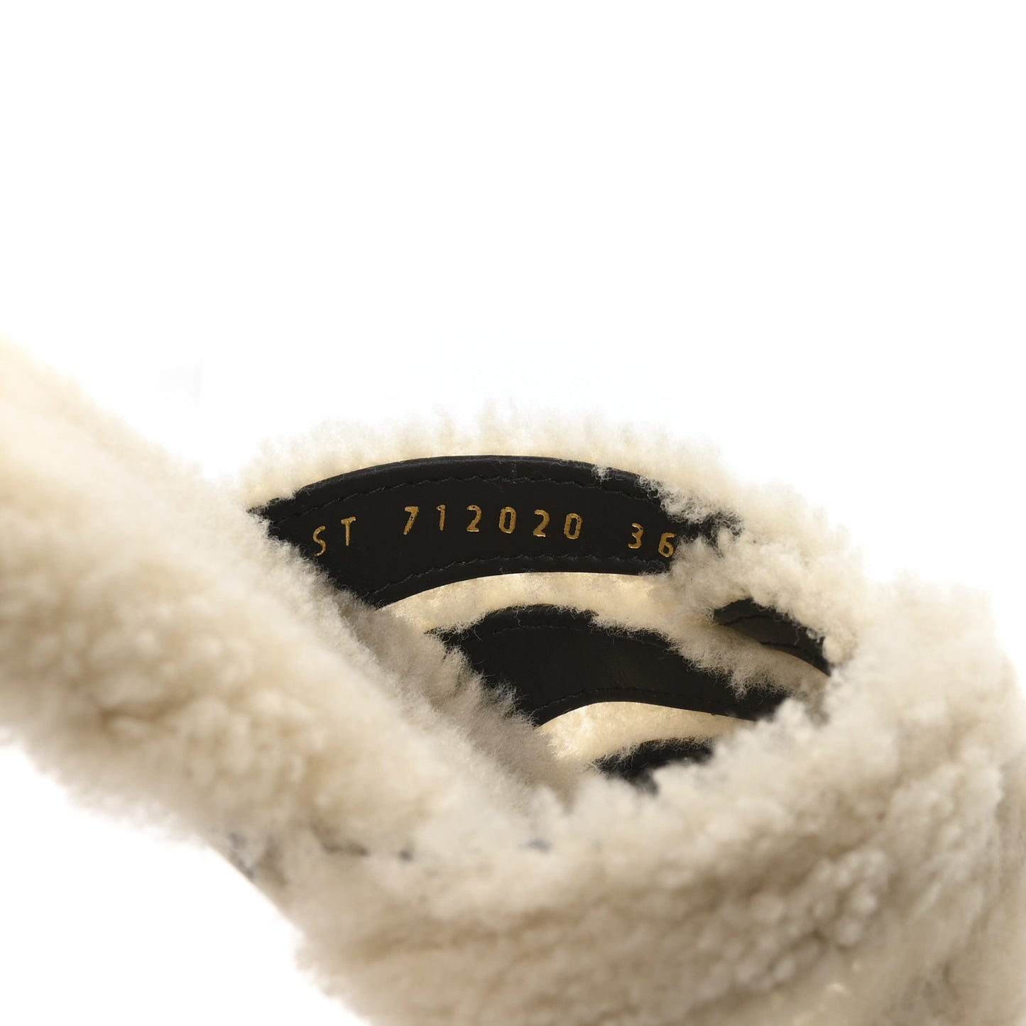 Shearling Tribute 05mm Sandals 36.5 Naturale