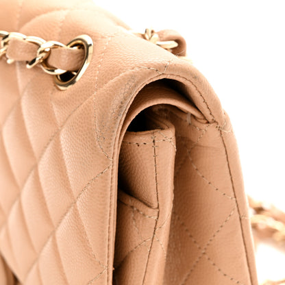 Chanel Caviar Quilted Medium Double Flap Beige 10 of 10