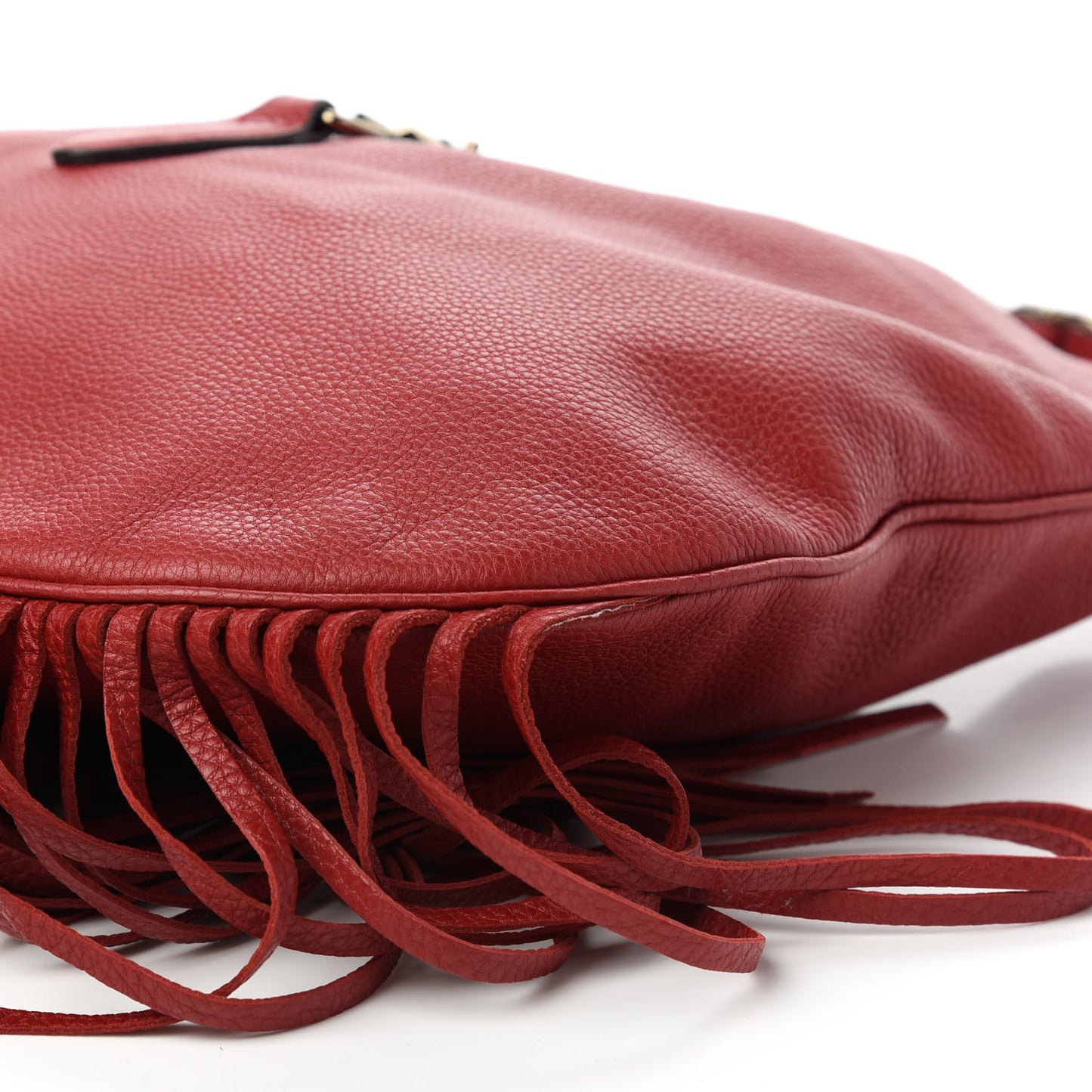 Cellarius Calfskin Large New Jackie Nouveau Fringe Hobo Red Flame