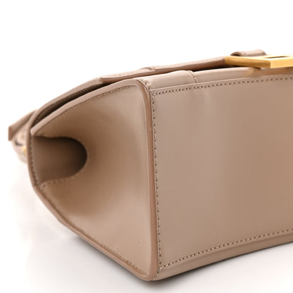 Balenciaga Shiny Box Calfskin Small Hourglass Top Handle Bag Sand 8 of 9
