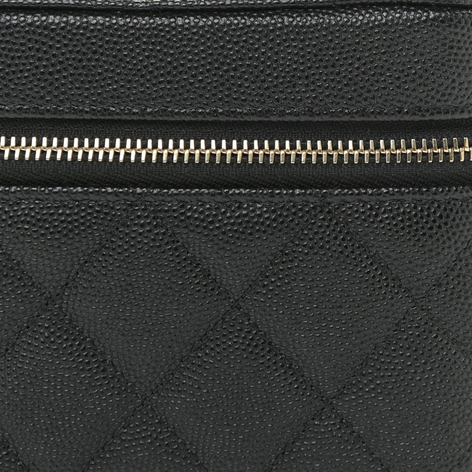 Chanel Caviar Quilted CC Vanity Cosmetic Case Black 9 of 12