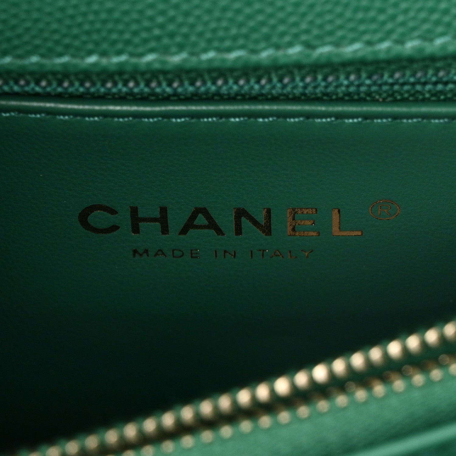Chanel Caviar Quilted Small Coco Handle Flap Green 6 of 11