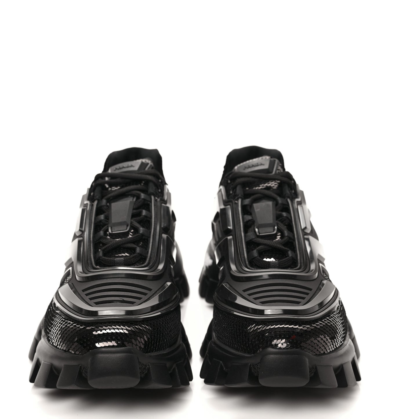 Sequin Cotton Rubber Mens Cloudbust Thunder Sneakers 8 Black