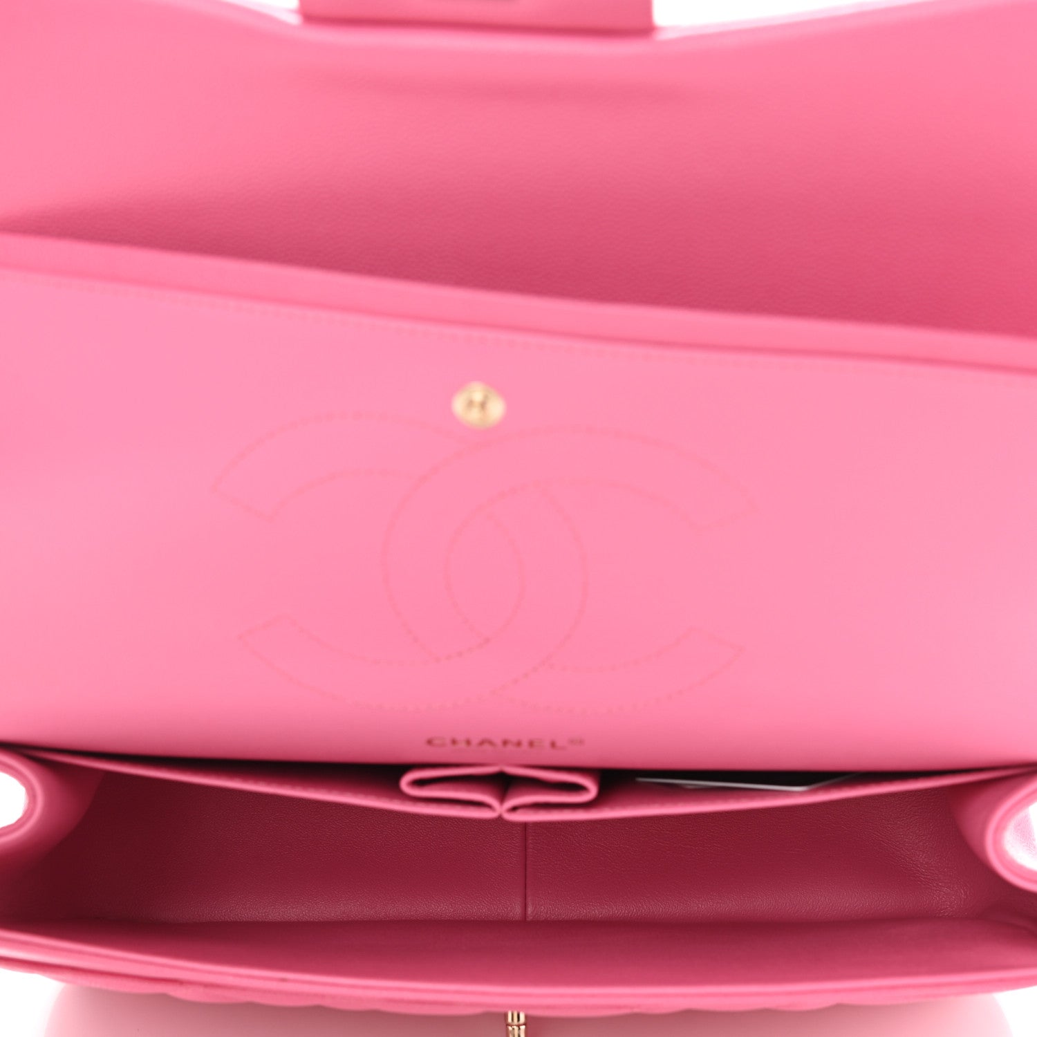 Chanel Caviar Quilted Jumbo Double Flap Pink 4 of 9